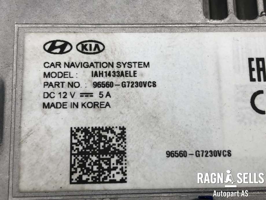 Bilstereo navigasjon til Hyundai Ioniq Electric 2019-->> (Fase 2)  (96560G7230VCS|)