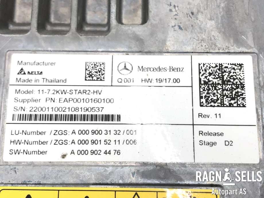 Batterilader (OBC - On Board Charger) til Mercedes EQB 2022-->>  (A 000 900 26 50|)
