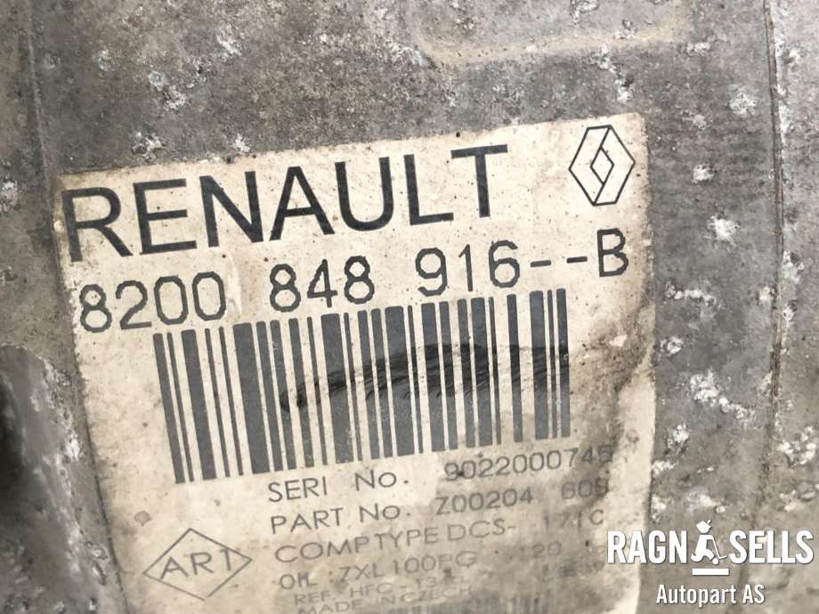 Aircondition kompressor til Renault Master 2014-->> (Type III, Fase 2) (8200848916B|)