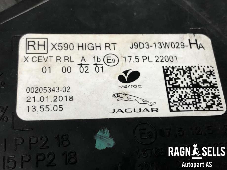 Frontlykt høyre full-LED til Jaguar I-PACE 2018-->> (T4K10161|)
