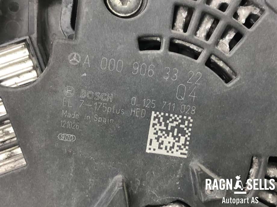 Dynamo diesel til Mercedes A-Klasse 2012-2018 (W176) (W176) (A 000 906 33 22|A 000 906 33 22 80|)