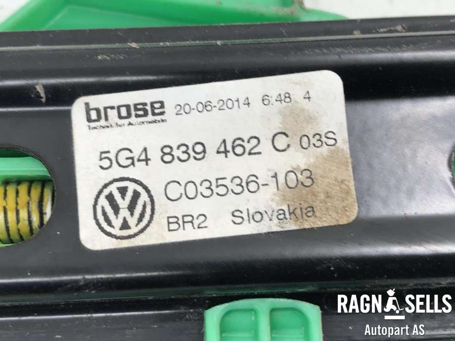 Ruteheis høyre bak til VW Golf VII 2012-2017 (Fase 1)  (5G4 839 462 C|)