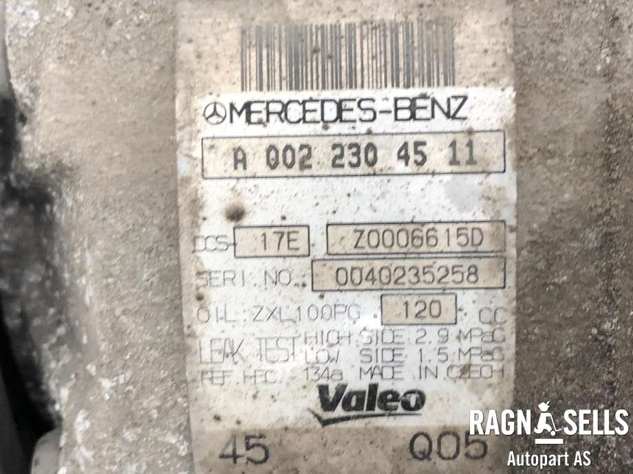 Aircondition kompressor til Mercedes E-Klasse, Coupe/Cab 2009-2013 (Fase 1) (C207) (C207) (A 003 230 48 11|)