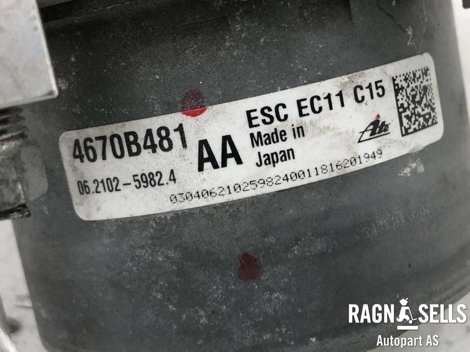 ABS sentral til Mitsubishi Outlander 2015-->> (Type III, Fase 2)  (4670B702|)