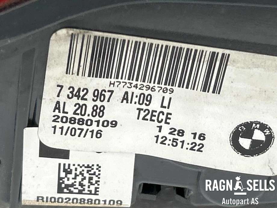Baklykt venstre indre til BMW 7-Serie 2015-->> (G11/G12) (G11/G12) (63 21 7 342 967|)