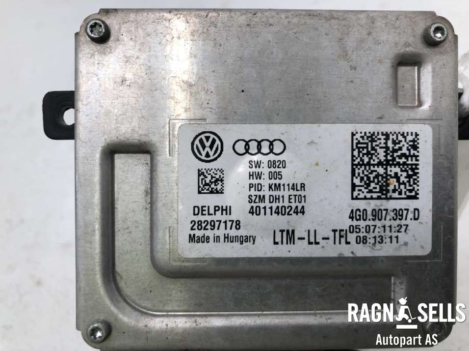 Styreenhet xenon/ballast til Audi A6 2011-2014 (Type IV, Fase 1) (C7) (C7) (8K0 941 597 E|)