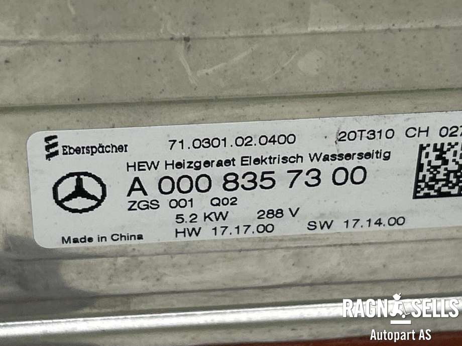 Varmeapparat PTC-heater til Mercedes EQC 2019-->>  (A 000 835 73 00|)