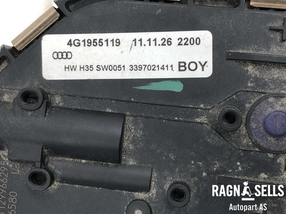 Viskermotor frontrute komplett m/overføring til Audi A6 2011-2014 (Type IV, Fase 1) (C7) (C7) (4G1 955 023 C|4G1 955 023 A|)