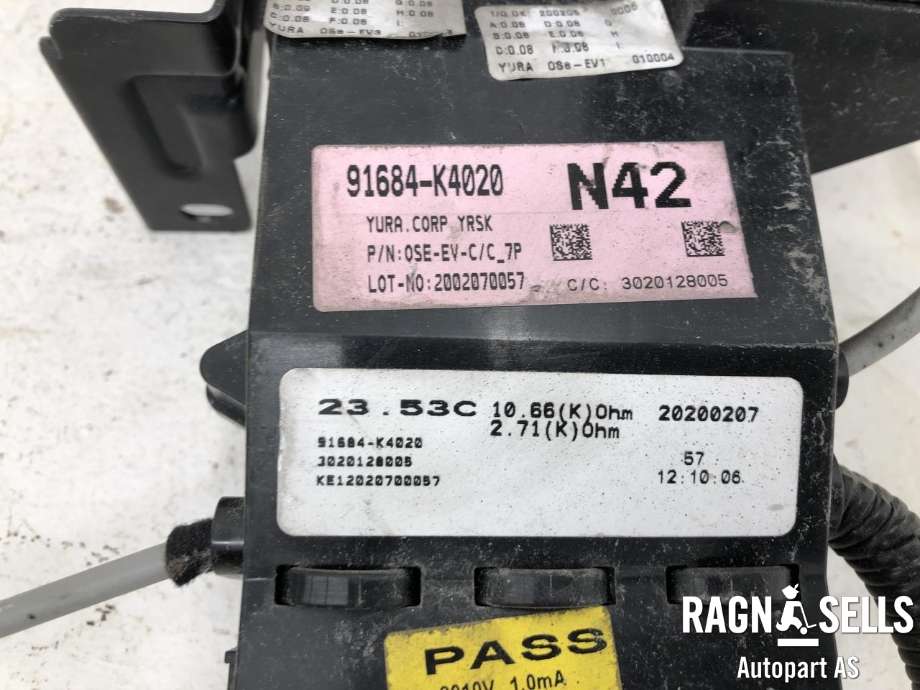 Batterilader inntak/luke til Hyundai Kona 2017-2021 (Type I, Fase 1) (91684K4020|)