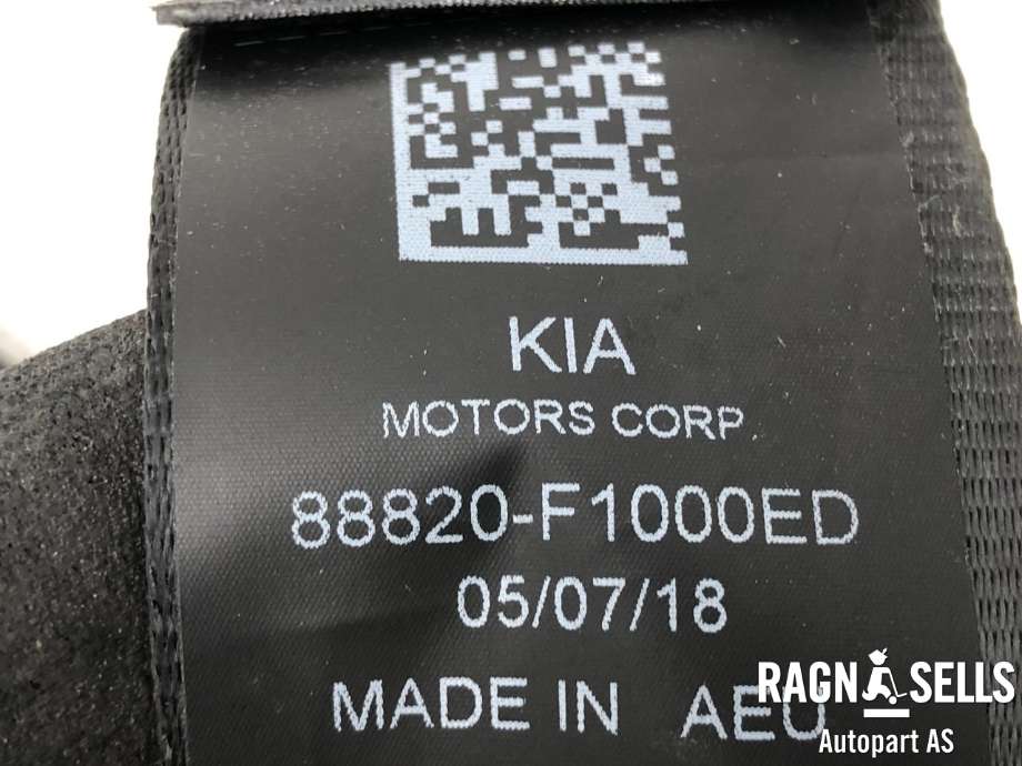 Sikkerhetsbelte foran høyre til Kia Sportage 2016-2021 (Type IV) (88820F 1000ED|)