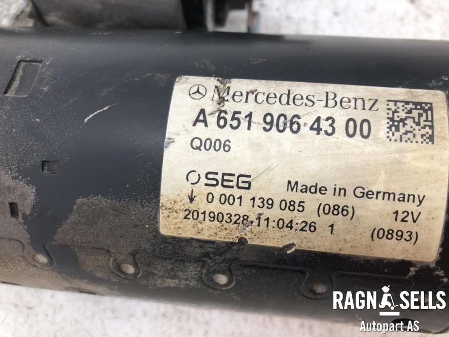 Starter diesel til Mercedes Vito 2014-->> (W447) (W447) (A 651 906 43 00|)
