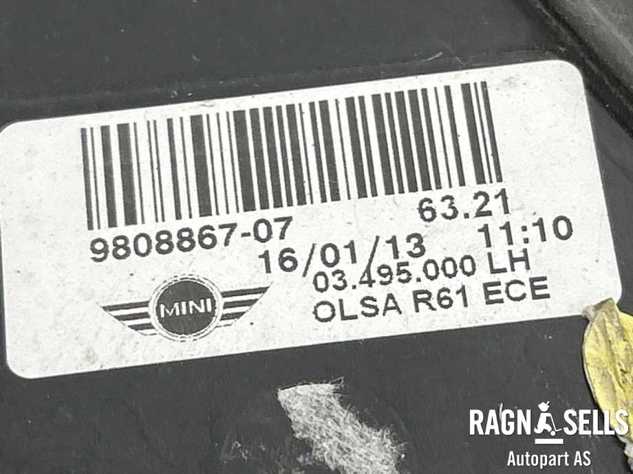 Baklykt venstre til Mini One/Cooper 2007-2014 (R55-57) (R55-57) (63 21 9 808 867|)