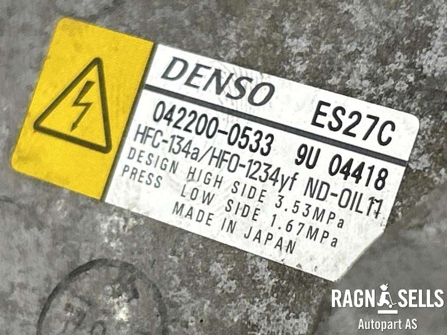 Aircondition kompressor hybrid til Toyota RAV4 2016-2019 (Type IV, Fase 2)  (8837033030|)