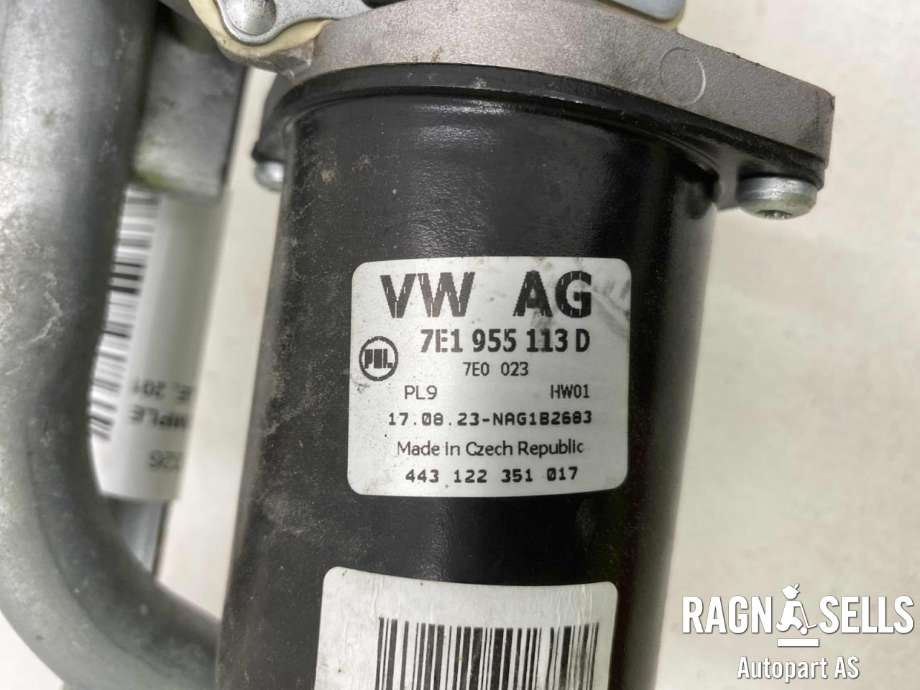 Viskermotor frontrute komplett m/overføring til VW Transporter / Caravelle 2019-->> (T6.1) (T6.1) (7E1 955 603 C|7E1 955 113 G- MOTOR|)