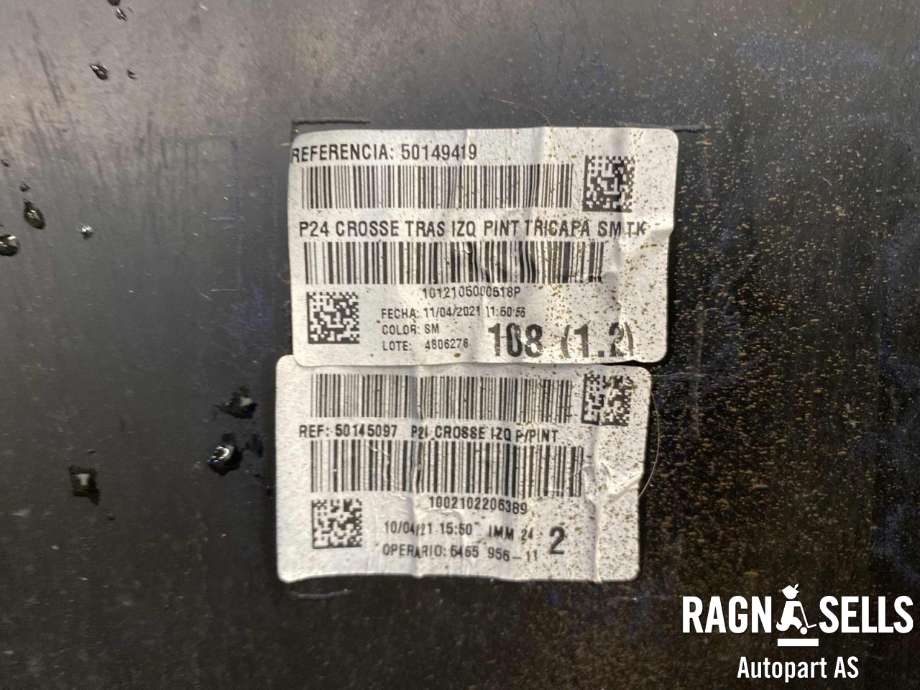 Støtfanger bak til Peugeot 2008 2019-->> (Type II)  (98 385 170 XT|)