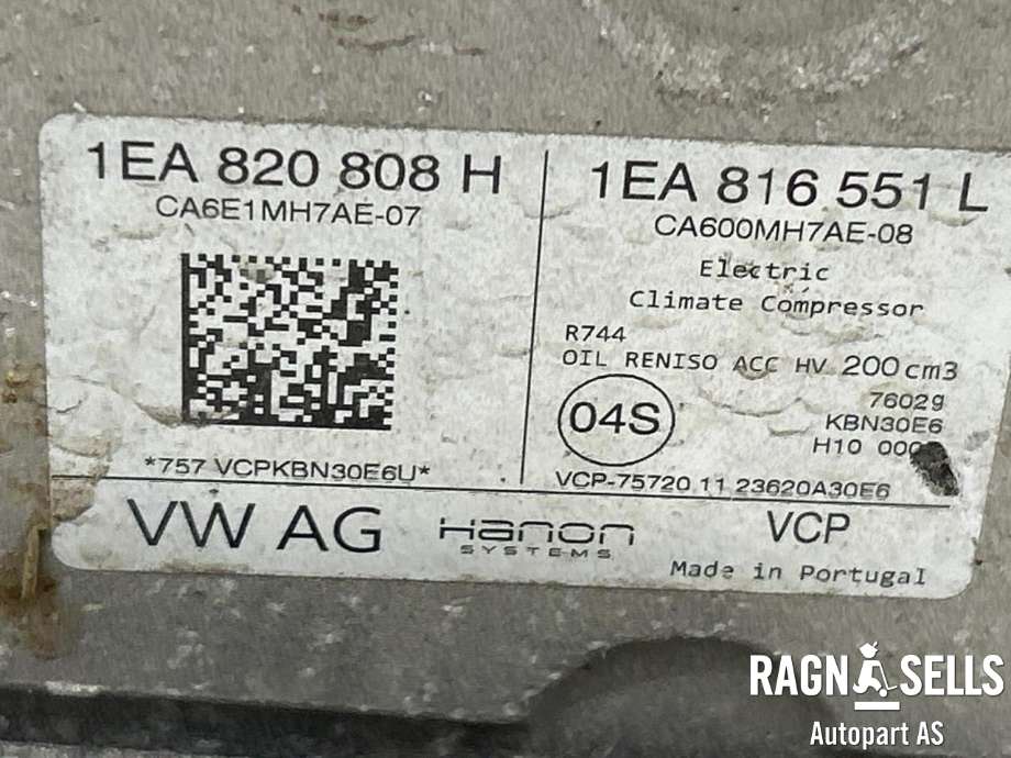 Aircondition kompressor elbil til VW ID.4 2020-->> (1EA 820 808 H|1EA 820 808 E|)