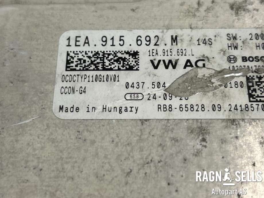 Batterilader (OBC - On Board Charger) til Škoda Enyaq 2021-->> (1EA 915 685 R|1EA 915 6692 M|)