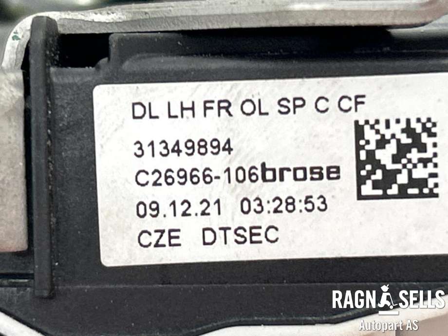 Låsekasse venstre foran til Volvo XC90 2015-2025 (Type II) (31440997|)