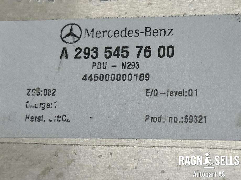 Koblingsboks elbil (HVJB) til Mercedes EQV 2020-->> (W447) (W447) (A 293 545 76 00|)