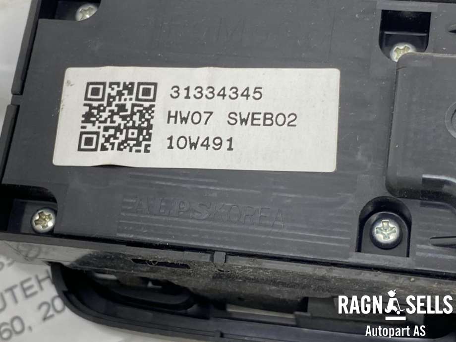Bryter ruteheis førerdørspanel til Volvo XC60 2008-2013 (Type I, Fase 1)  (31334345|)
