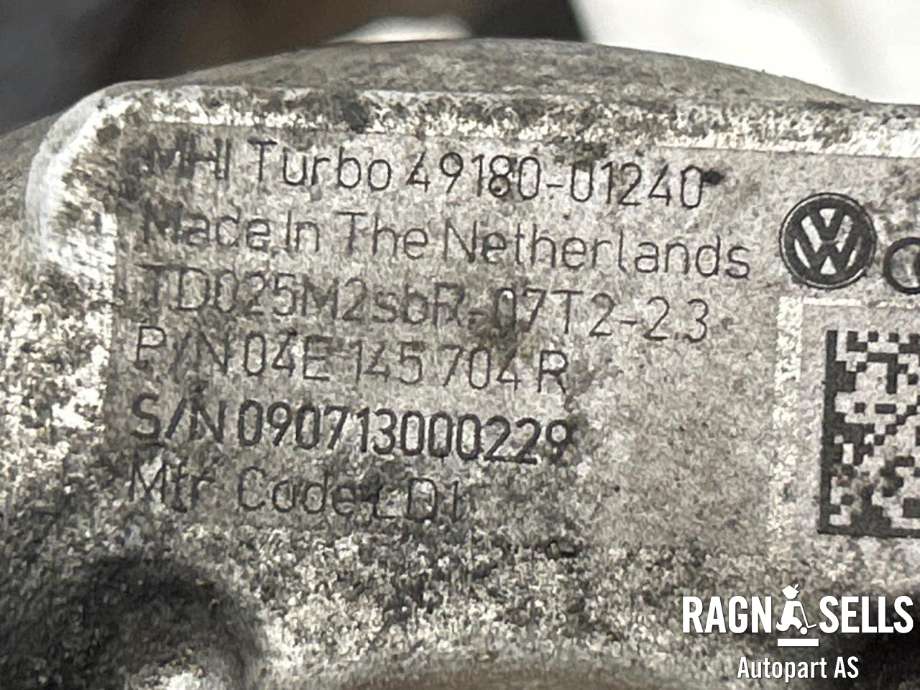 Turbo til VW Golf VII 2012-2017 (Fase 1)  (04E 145 721 R|04E 145 721 RX|)