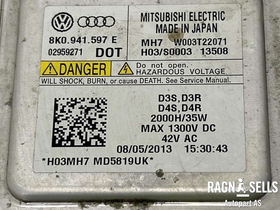 Styreenhet xenon/ballast til VW Golf VII 2012-2017 (Fase 1) (8K0 941 597 E|)