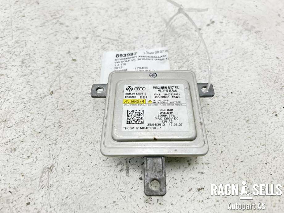 Styreenhet xenon/ballast til VW Golf VII 2012-2017 (Fase 1) (8K0 941 597 E|)