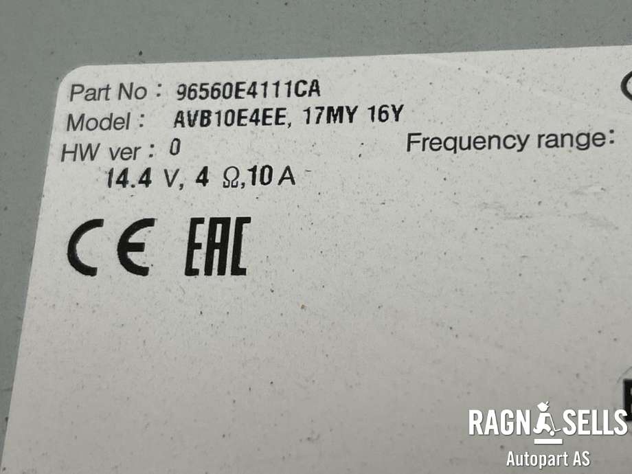 Bilstereo navigasjon skjerm til Kia Soul 2014-2019 (Type II)  (96560E 4110CA|)
