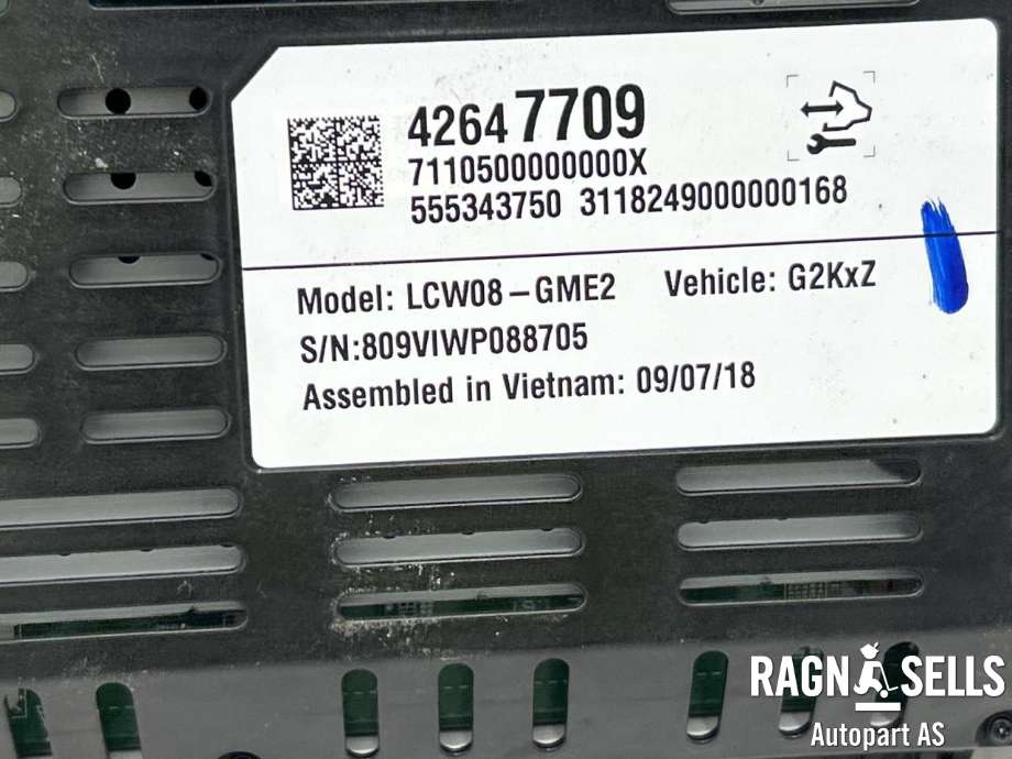 Instrumentpanel til Chevrolet Bolt 2016-->> (42647709|)