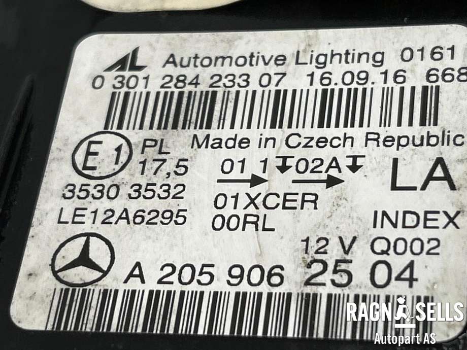 Frontlykt venstre full-LED til Mercedes C-Klasse 2014-2018 (Fase 1) (W205) (W205) (A 205 906 73 03|)