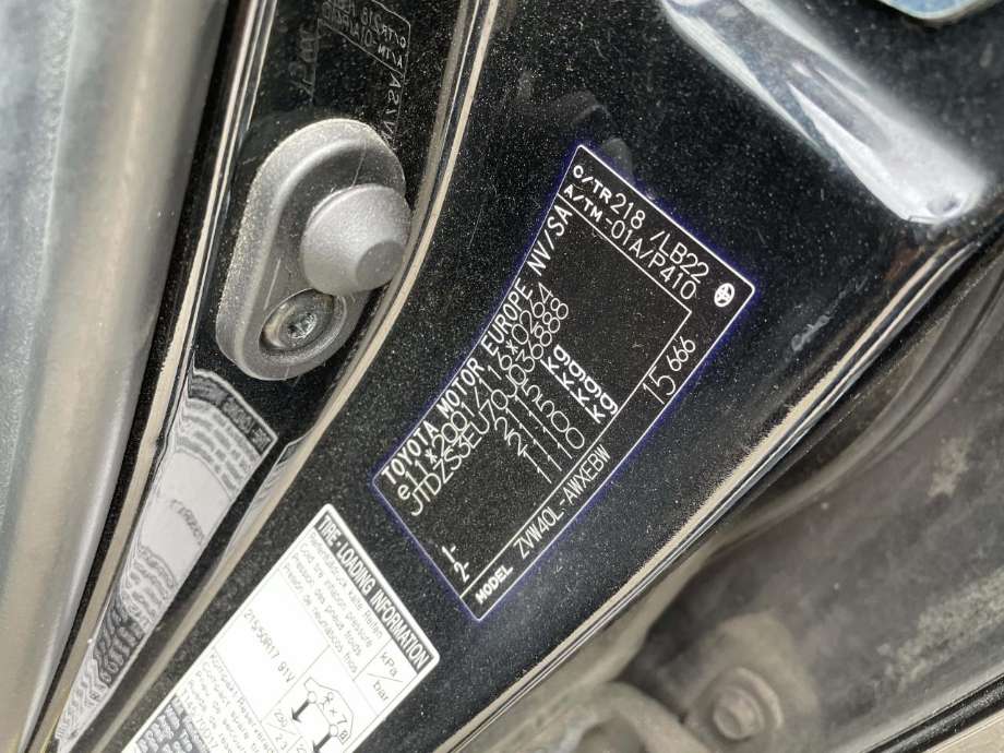 Toyota Prius +7 2012-2020 (Type III) (stasjonsvogn) (stasjonsvogn), Motorkode: 2ZR-FXE|5JM, Girkassekode: 3090047130