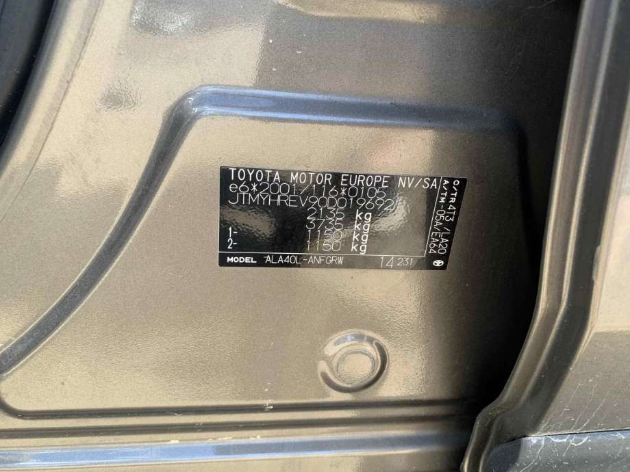 Toyota RAV4 2013-2015 (Type IV, Fase 1) , Motorkode: 1AD-FTV, Girkassekode: 