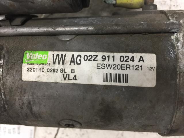Starter diesel til VW Golf VI 2008-2012 (VALEO|02Z 911 024 H|02Z 911 024 A|)