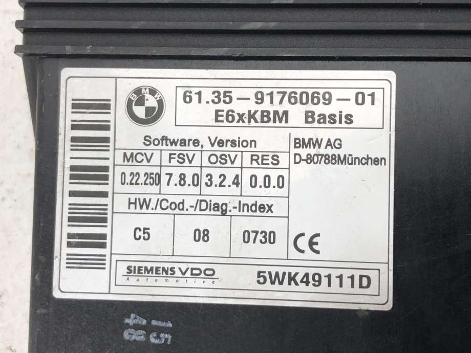 Styreenhet comfort (BCM) til BMW 5-Serie 2003-2010 (E60/E61) (E60/E61) (6135917607901|532256862|)
