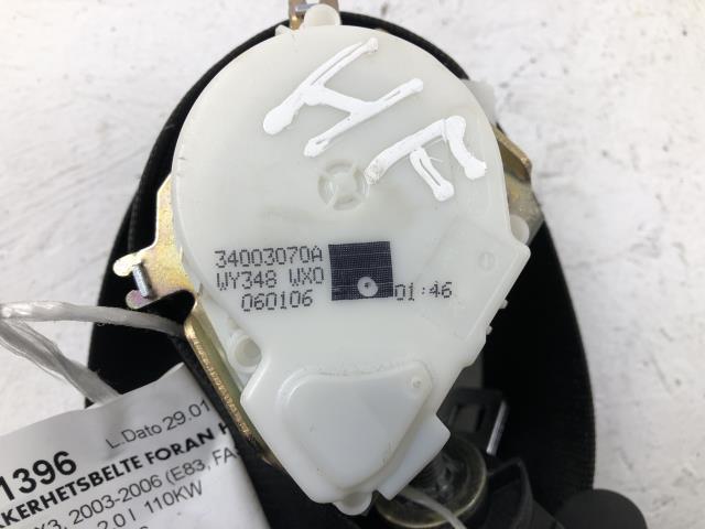 Sikkerhetsbelte foran høyre til BMW X3 2003-2006 (Fase 1) (E83) (E83) (34003070A|)