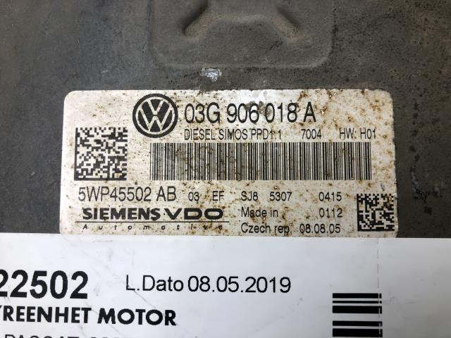 Styreenhet motor til VW Passat 2005-2010 (B6) (B6) (03G 906 018 A|)