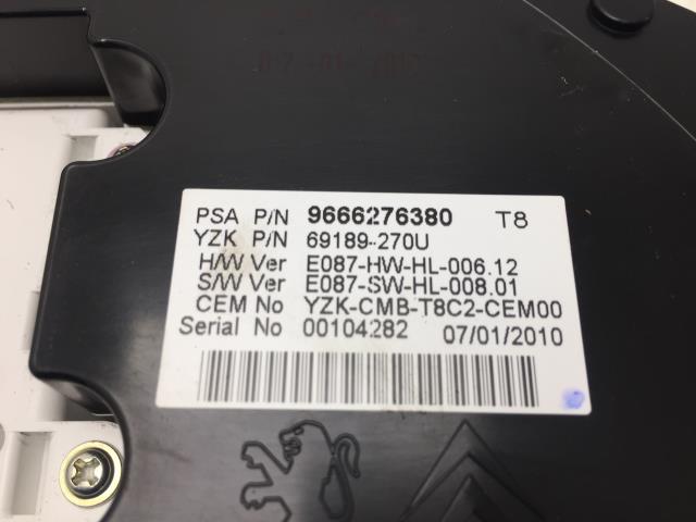 Instrumentpanel til Peugeot 3008 2009-2016 (Type I) (98 051 706 80|)