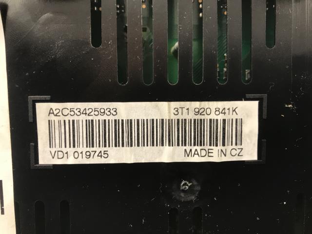 Instrumentpanel til Škoda Superb 2008-2015 (Type II)  (3T1920841K|)