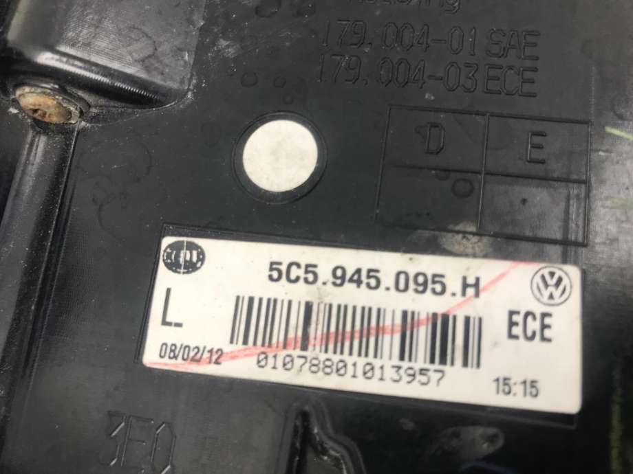 Baklykt venstre til VW Beetle 2011-2018 (Type II)  (5C5945095H|)