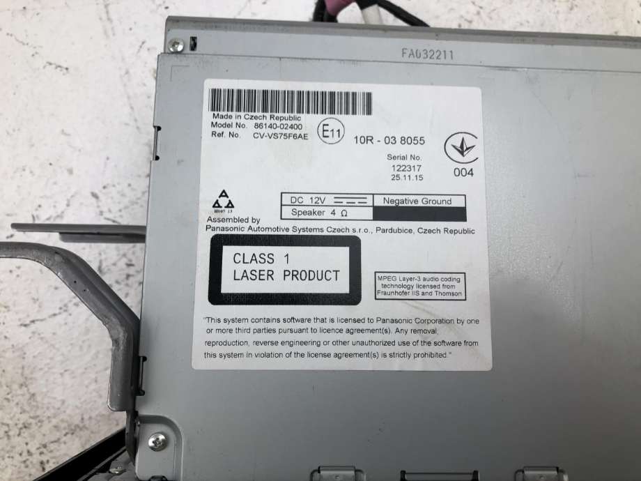 Bilstereo navigasjon til Toyota Auris 2015-2019 (Type II, Fase 2)  (8614002400|)