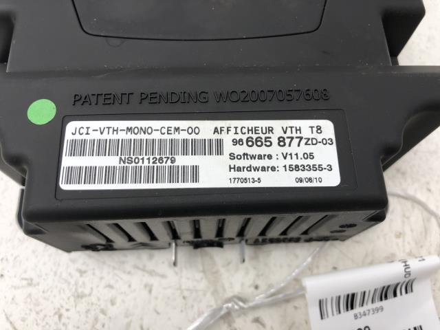 Instrument head-up display (HUD) til Peugeot 5008 2010-2017 (Type I)  (96665877ZD03|96665877|)
