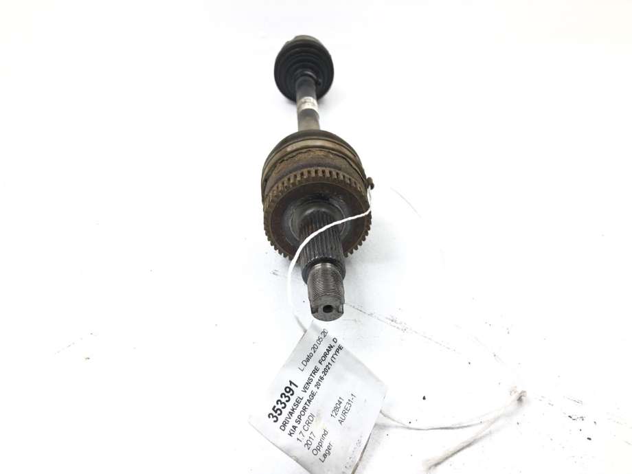 Drivaksel venstre foran, diesel/automat til Kia Sportage 2016-2021 (Type IV)  (49500D 9170|)