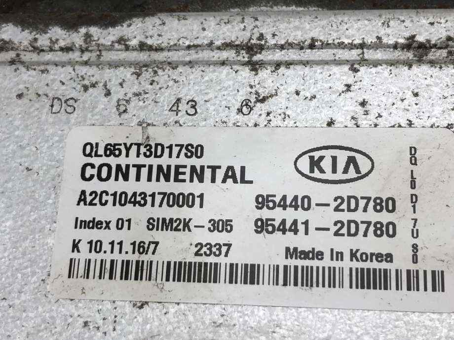 Styreenhet comfort (BCM) til Kia Sportage 2016-2021 (Type IV)  (A2C1043170001|)