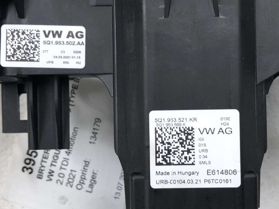 Bryter combi til VW Tiguan 2020-->> (Type II, Fase 2)  (5Q1953521KR|)