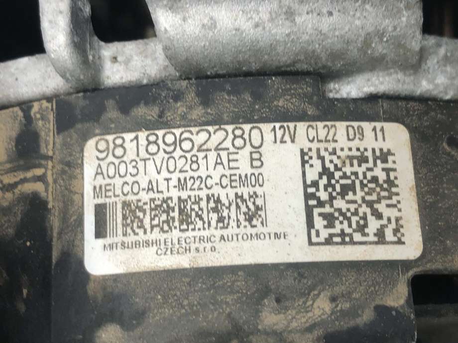 Dynamo diesel til Peugeot Partner 2019-->> (Type III) (98 189 622 80|)