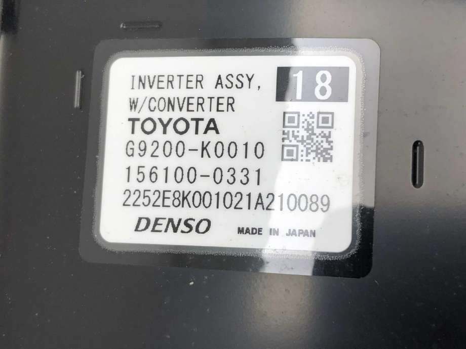 Inverter hybrid til Toyota Yaris 2020-->> (Type IV)  (G9200K9010|)