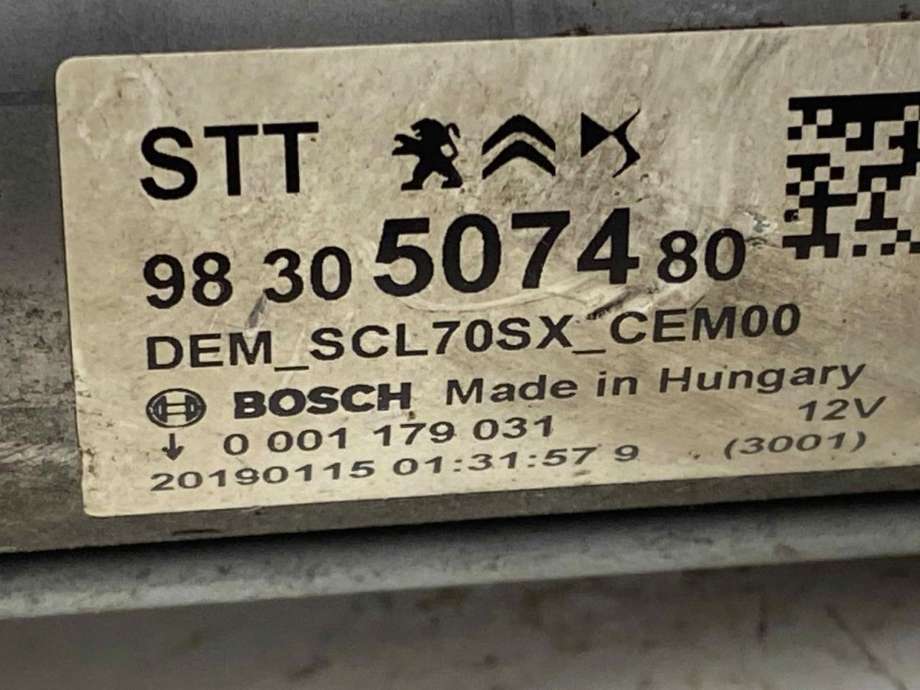 Starter til Peugeot 3008 2016-->> (Type II)  (16 384 637 80|98 305 074 80|)