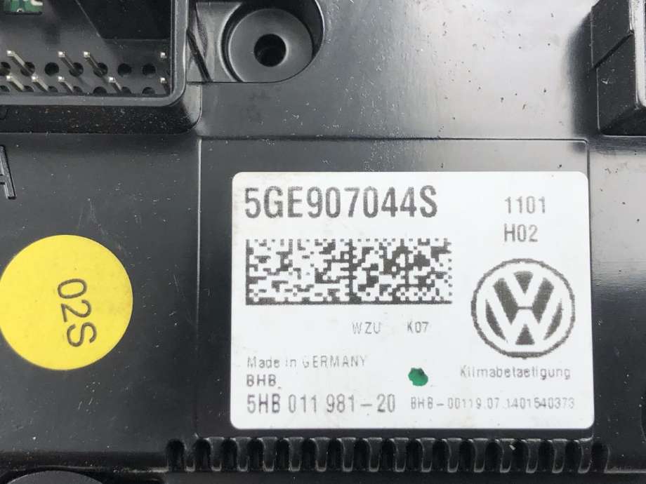 Varmeapparat betjening til VW e-Golf 2014-2017 (Fase 1)  (5GE907044S|)