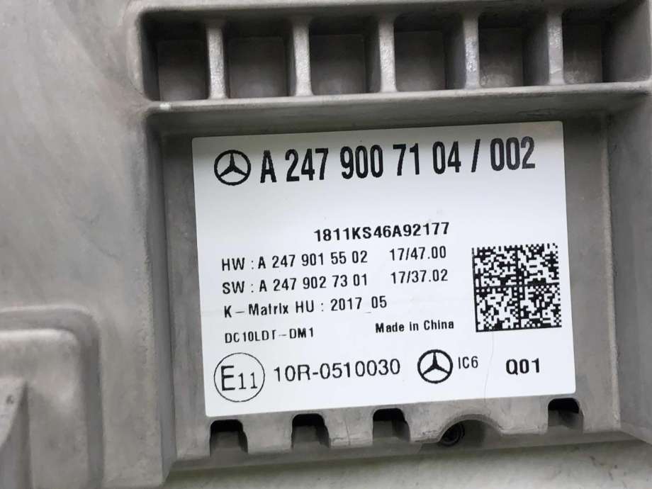 Instrumentpanel til Mercedes A-Klasse 2018-->> (W177) (W177) (A 247 900 71 04|)
