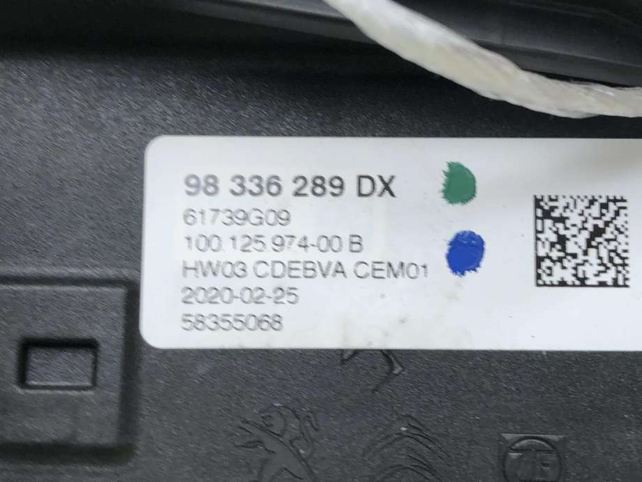 Girstang/girvelger automat til Peugeot e-2008 2019-->>  (16 635 760 80|98336289DX|)